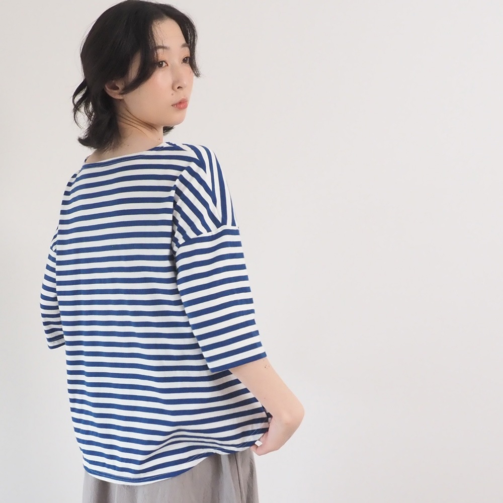 NARU(ナル) 40/2天竺BD ミナミラウンドシャツ 661015