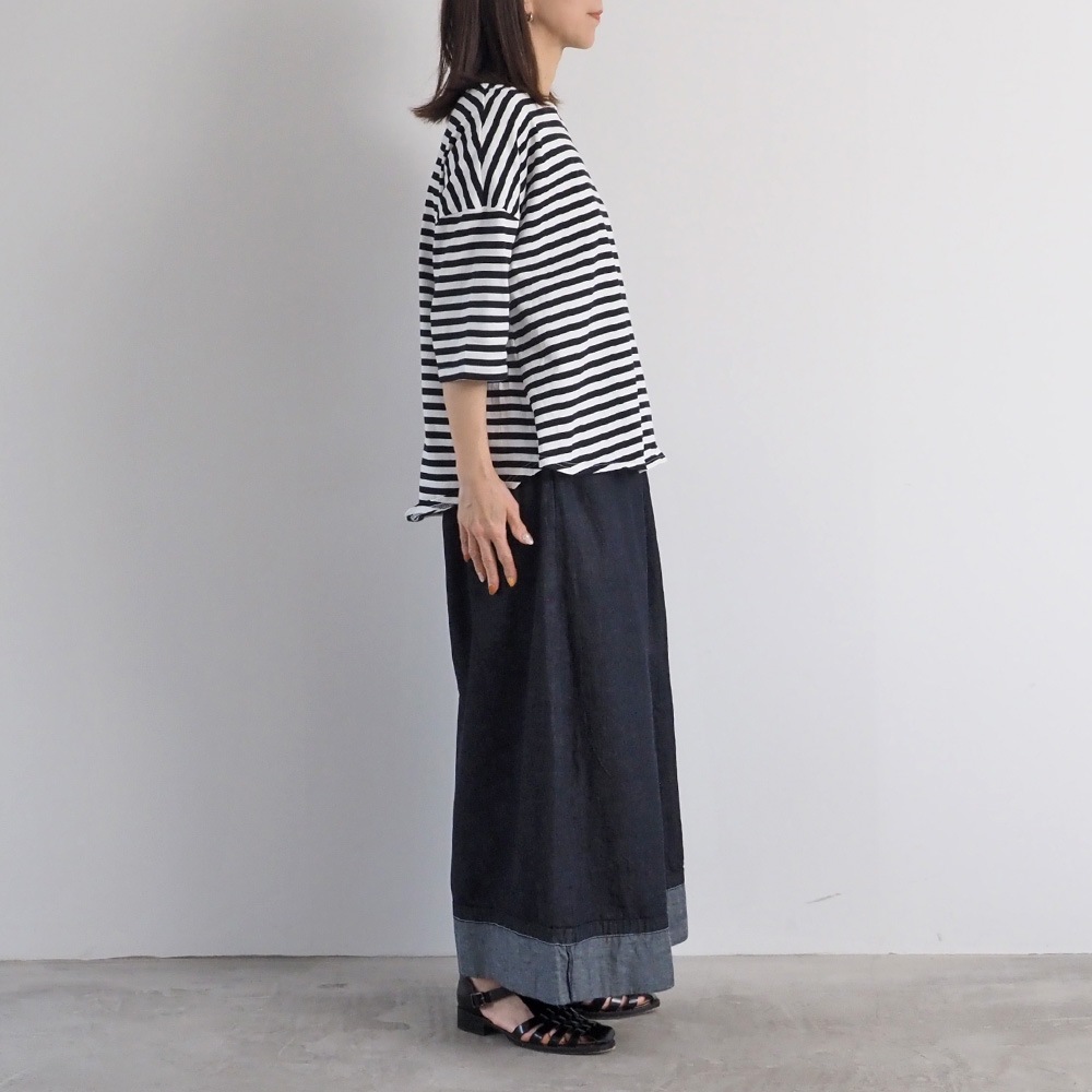 NARU(ナル) 40/2天竺BD ミナミラウンドシャツ 661015