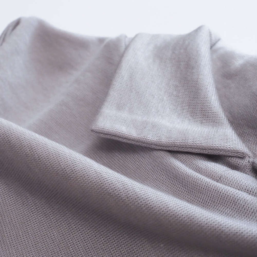 NARU(ナル) リヨセルハーフミラノリブ 衿付きPO(2WAY) 666201