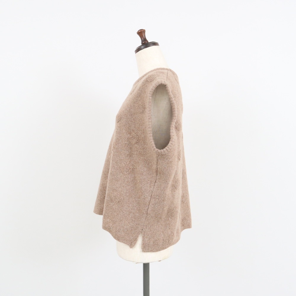 NARU(ナル) タスマニアラム パイルドットニットベスト 666611