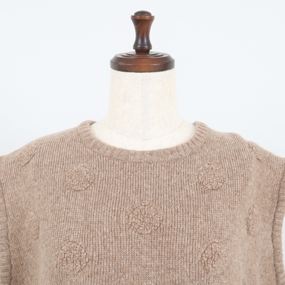 NARU(ナル) タスマニアラム パイルドットニットベスト 666611