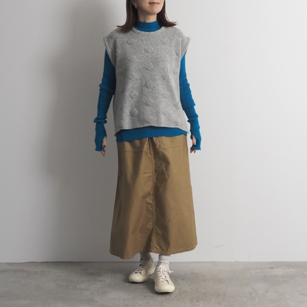 NARU(ナル) タスマニアラム パイルドットニットベスト 666611