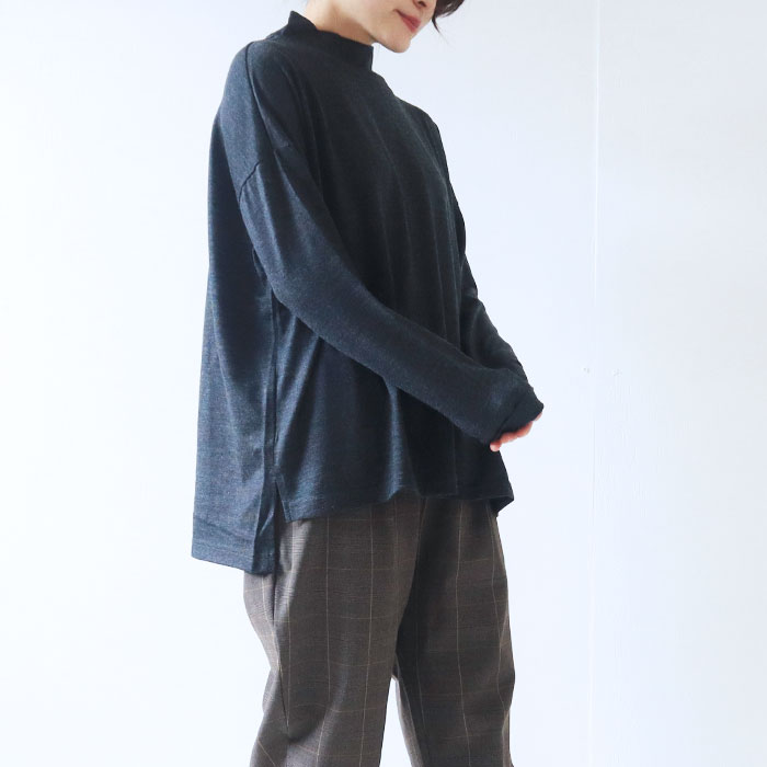 NARU(ナル) Meiwool washableハイネックプルオーバー 631201