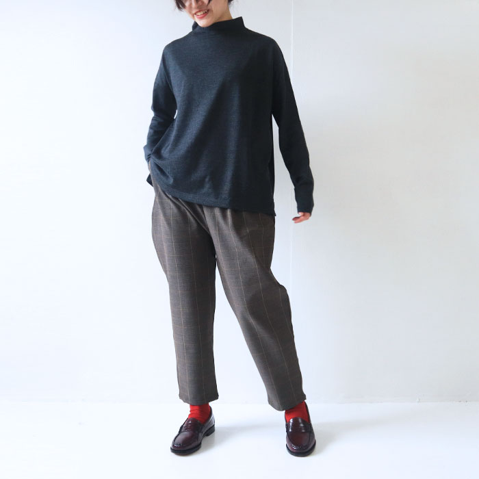 NARU(ナル) Meiwool washableハイネックプルオーバー 631201