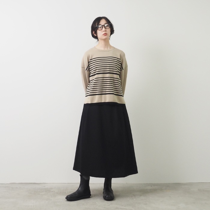 NARU(ナル) リサイクルウールクロス ハイウエストスカート 656932 