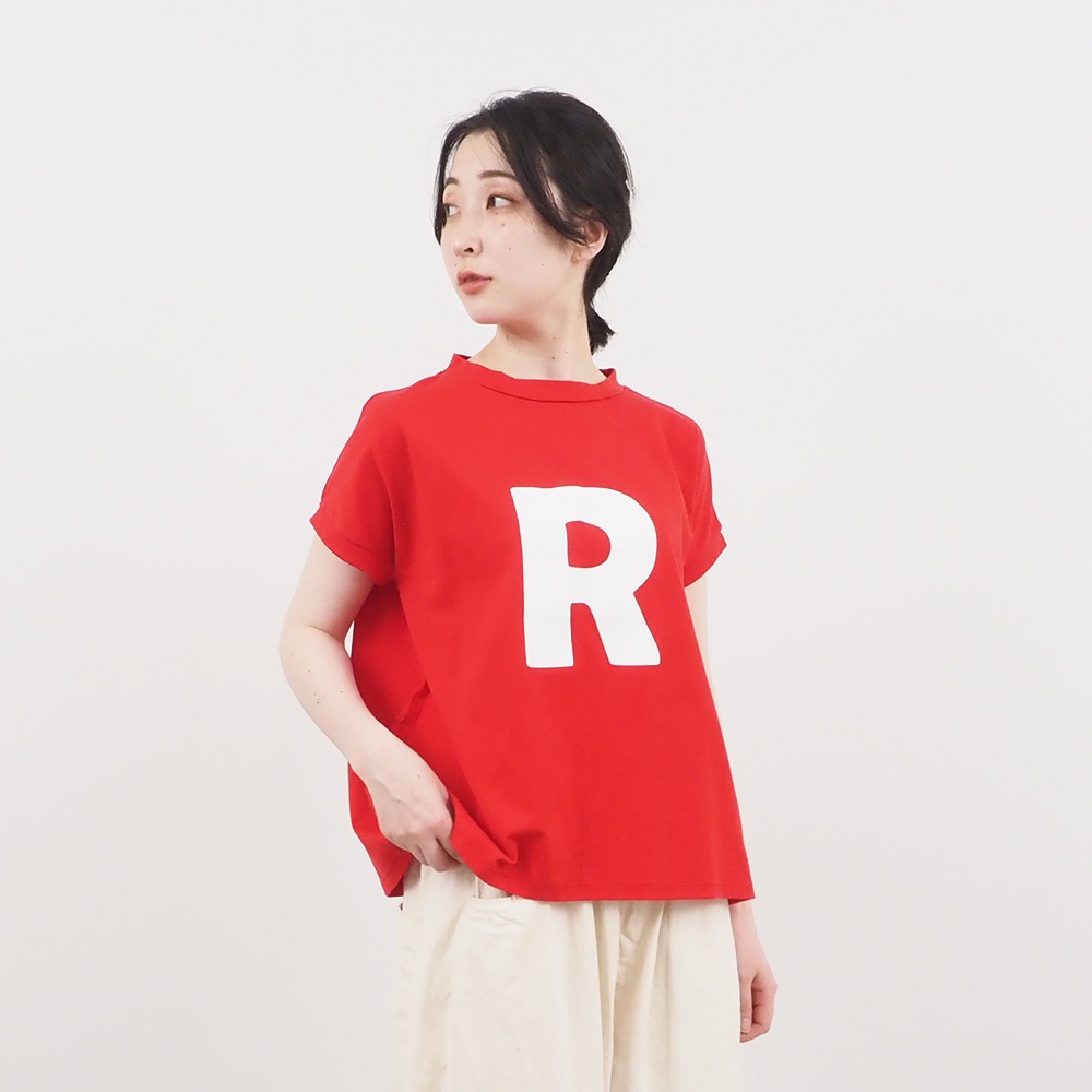 NARU(ナル) 40/2天竺 Rプリントミナミシャツ 662001