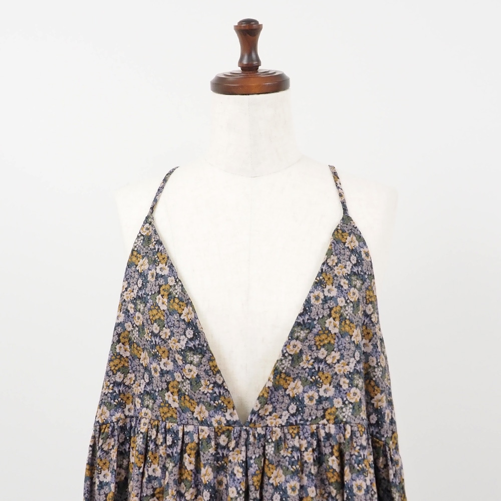 NARU(ナル) 30ビエラベタ小花柄 キャミワンピース 665851