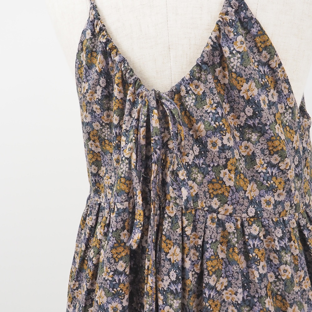 NARU(ナル) 30ビエラベタ小花柄 キャミワンピース 665851