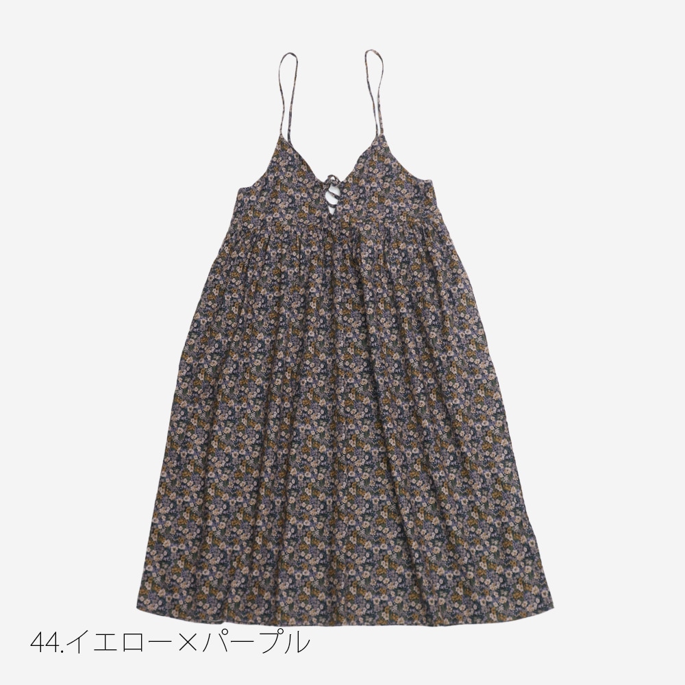 NARU(ナル) 30ビエラベタ小花柄 キャミワンピース 665851