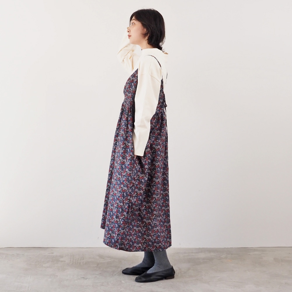 NARU(ナル) 30ビエラベタ小花柄 キャミワンピース 665851