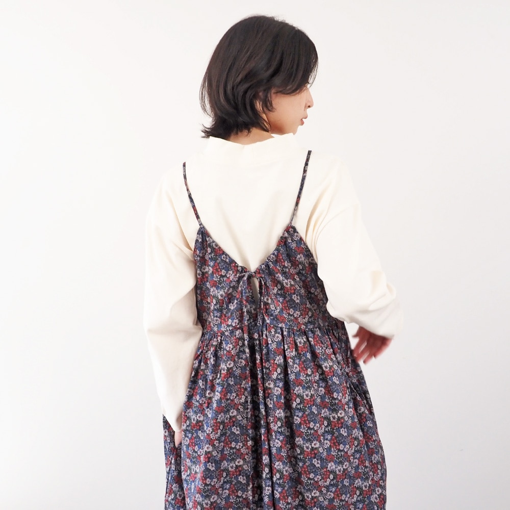 NARU(ナル) 30ビエラベタ小花柄 キャミワンピース 665851