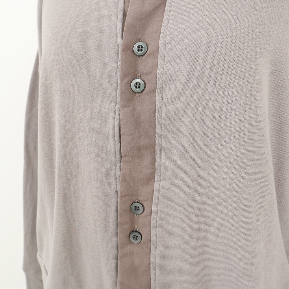 NARU(ナル) ガーゼ裏毛 クルーネックカーディガン 666011