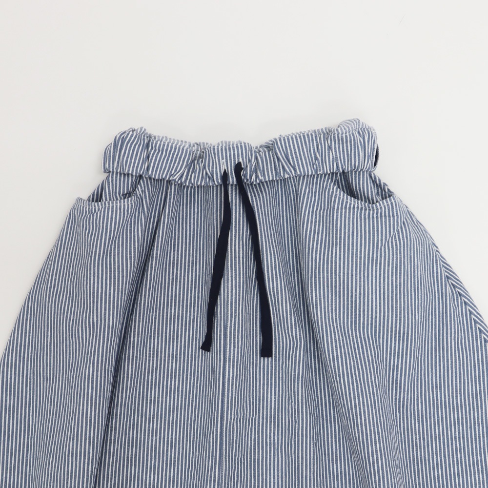 NARU(ナル) カラーヒッコリー ノッポスカート 671800