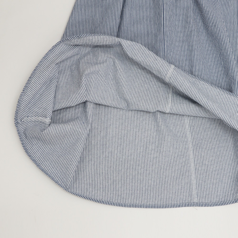 NARU(ナル) カラーヒッコリー ノッポスカート 671800