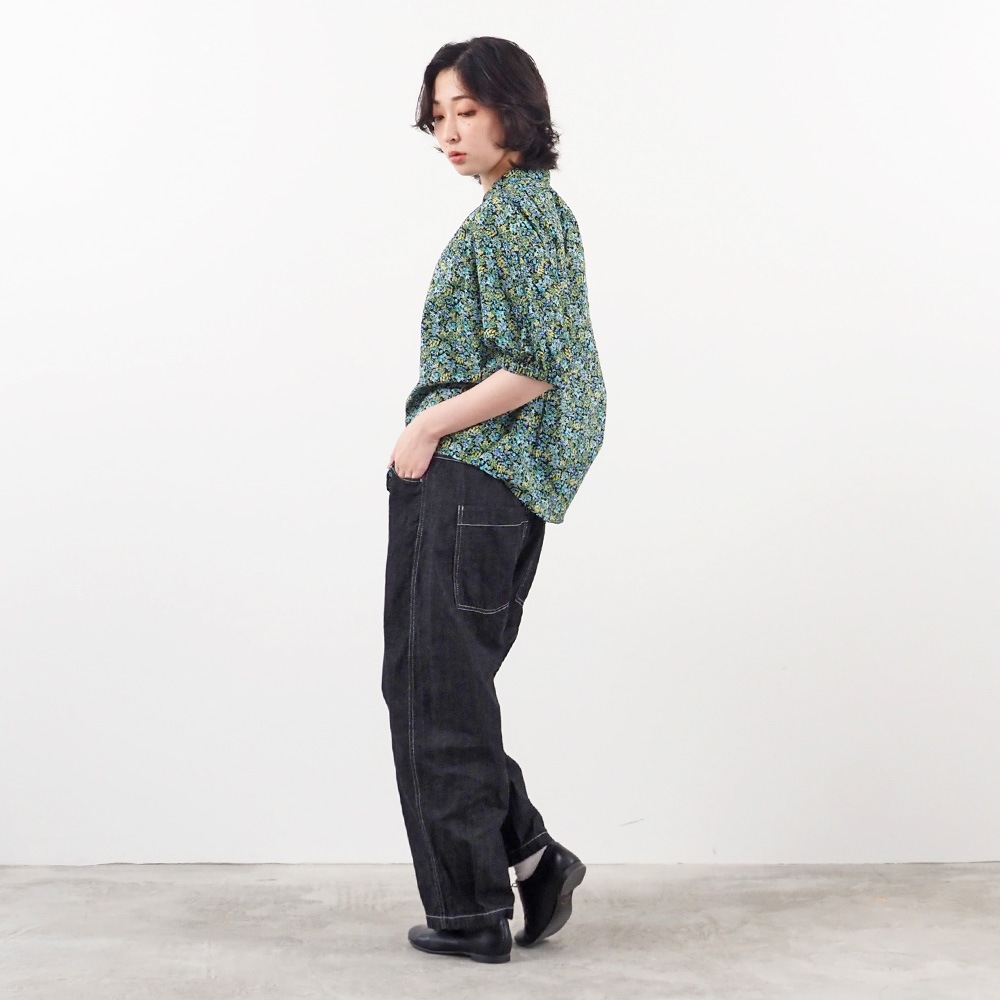 NARU(ナル) 60ローンナイトガーデン ターキーシャツスタンドカラー 667900