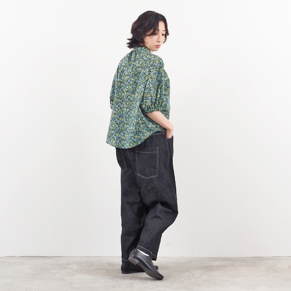 NARU(ナル) 60ローンナイトガーデン ターキーシャツスタンドカラー 667900