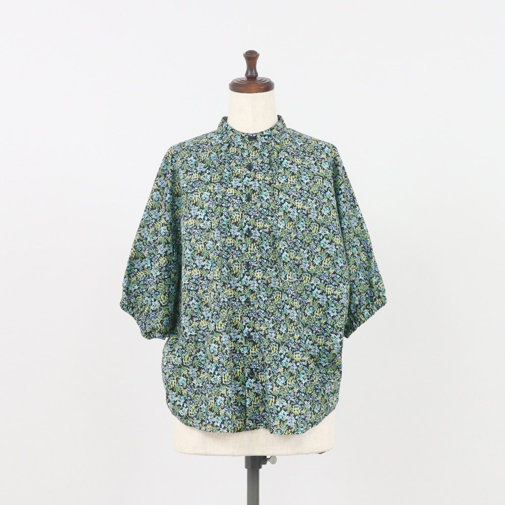 NARU(ナル) 60ローンナイトガーデン ターキーシャツスタンドカラー 667900