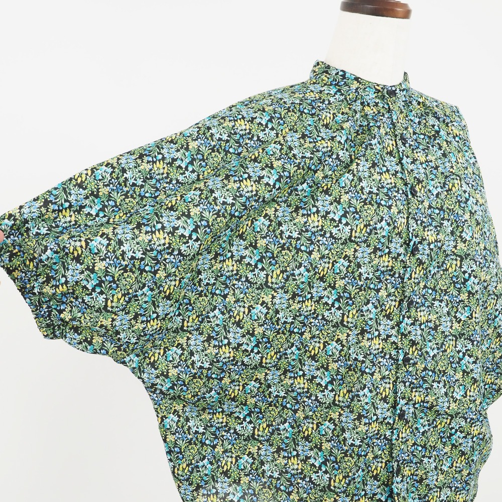 NARU(ナル) 60ローンナイトガーデン ターキーシャツスタンドカラー 667900