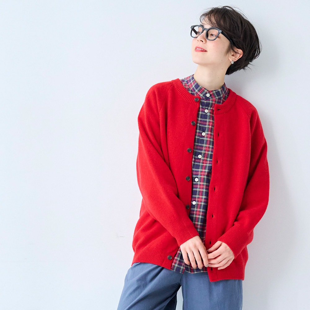 NARU(ナル) タスマニアラムプレミアム セントラルカーディガン 666615