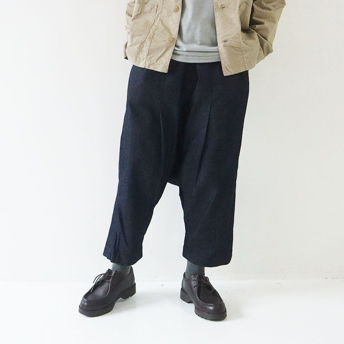 NARU(ナル) 8オンスムラデニムサルエルパンツ 638425