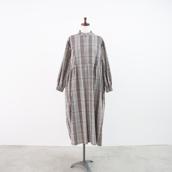 nalu♡様910専用 NARU(ナル) タイプライターチェックハンドベルワンピース 647906