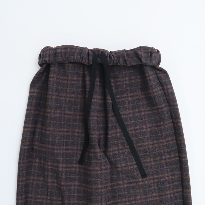 NARU(ナル) モナルーチェチェック両起毛 ストレートパンツ 652916