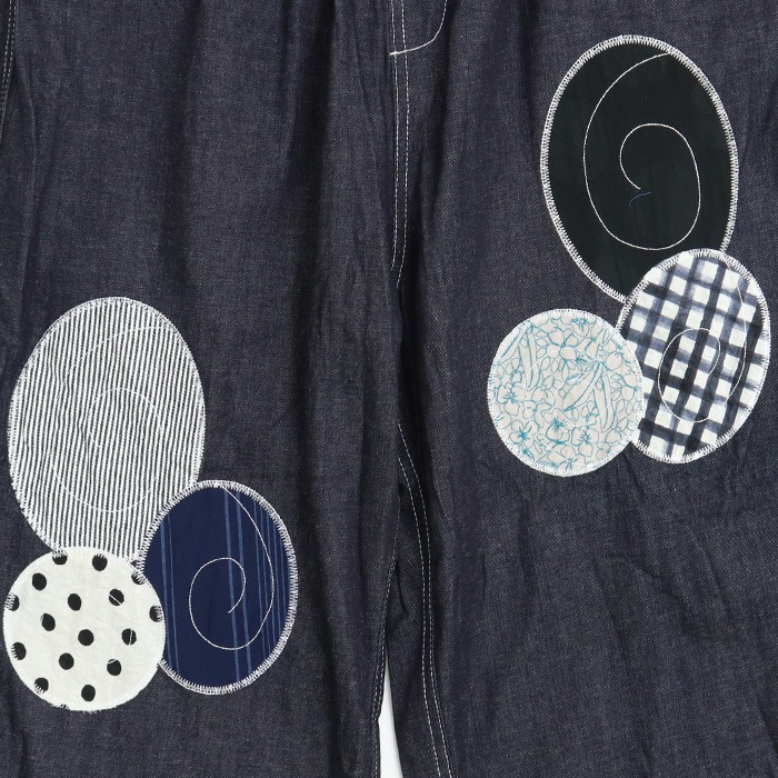 NARU(ナル) 8ozムラデニムパッチワーク ノッポパンツ 655806