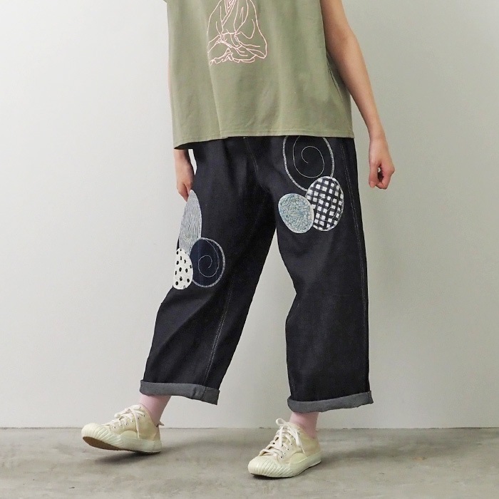 Nada パッチワーク デニムパンツ ナダ パッチワーク風デニムパンツ – LILA & CITTA ONLINE SHOP