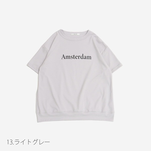 NARU(ナル) スビンプラチナムスムース AmsterdamプリントクルーネックT「Maiden-メイデン-」 661235