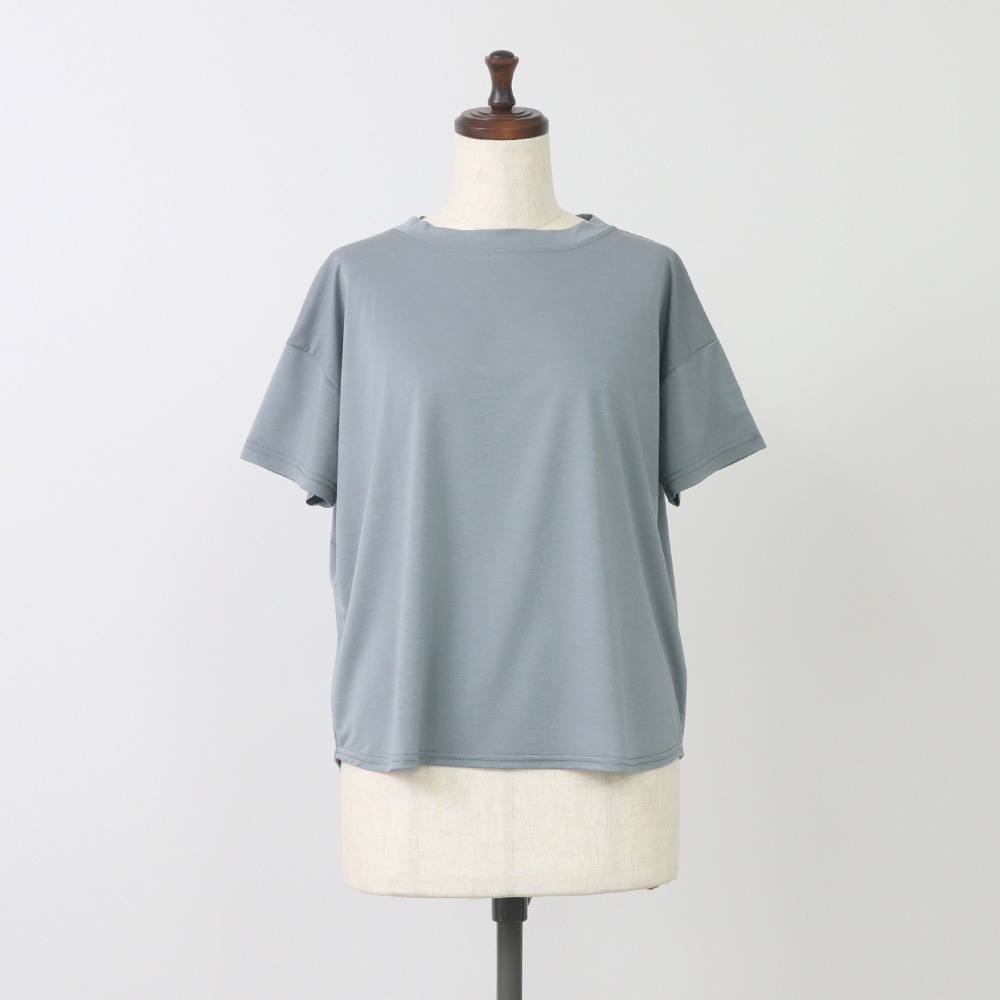 NARU(ナル) マイクロライクアウーヴン クルーネックT 667200