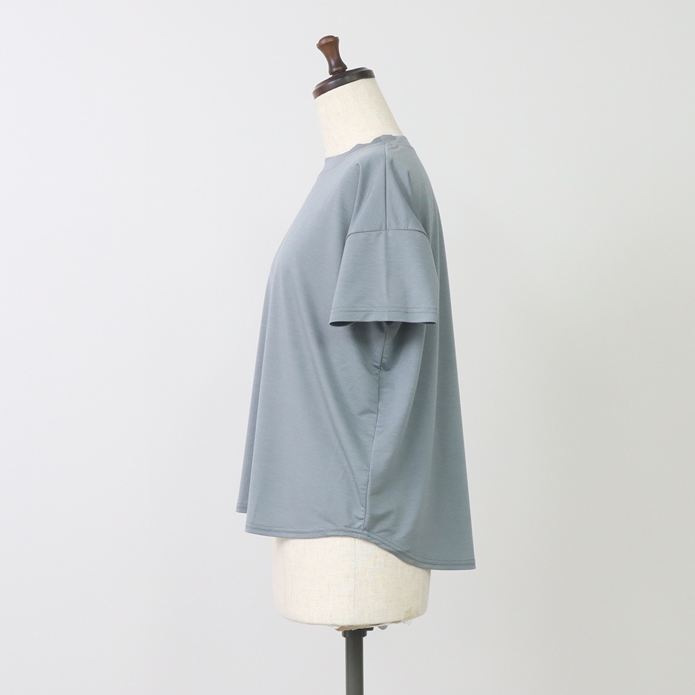 NARU(ナル) マイクロライクアウーヴン クルーネックT 667200