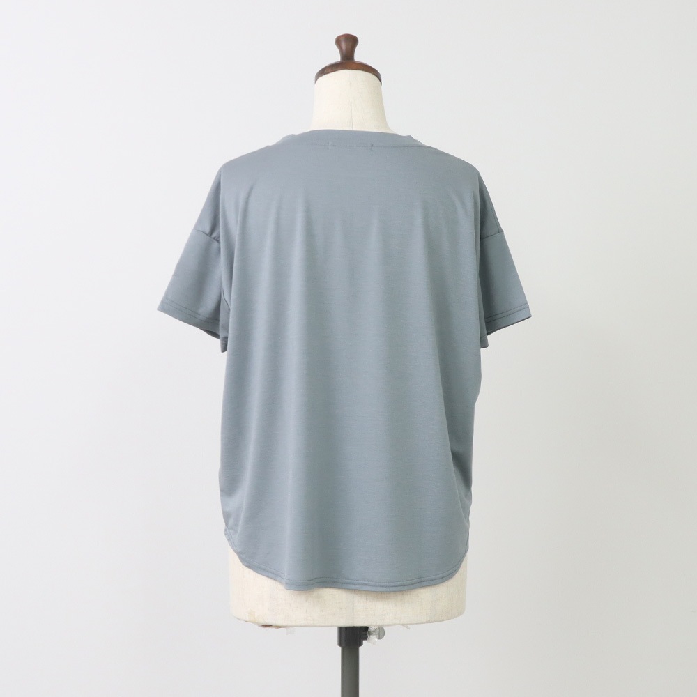 NARU(ナル) マイクロライクアウーヴン クルーネックT 667200