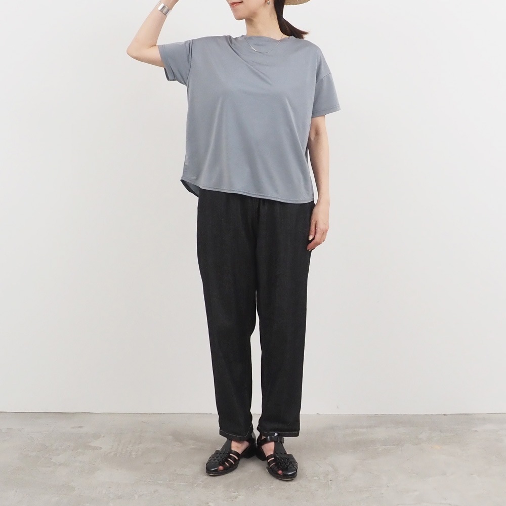 NARU(ナル) マイクロライクアウーヴン クルーネックT 667200