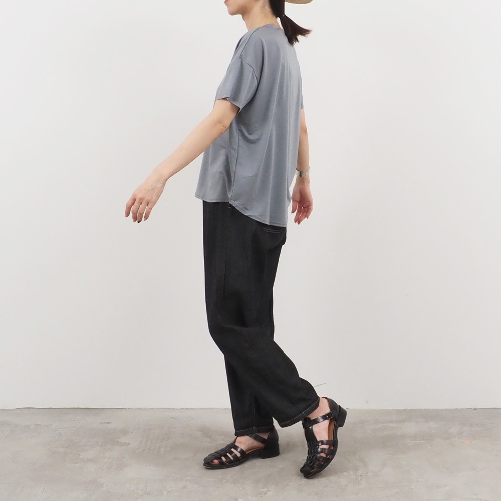 NARU(ナル) マイクロライクアウーヴン クルーネックT 667200