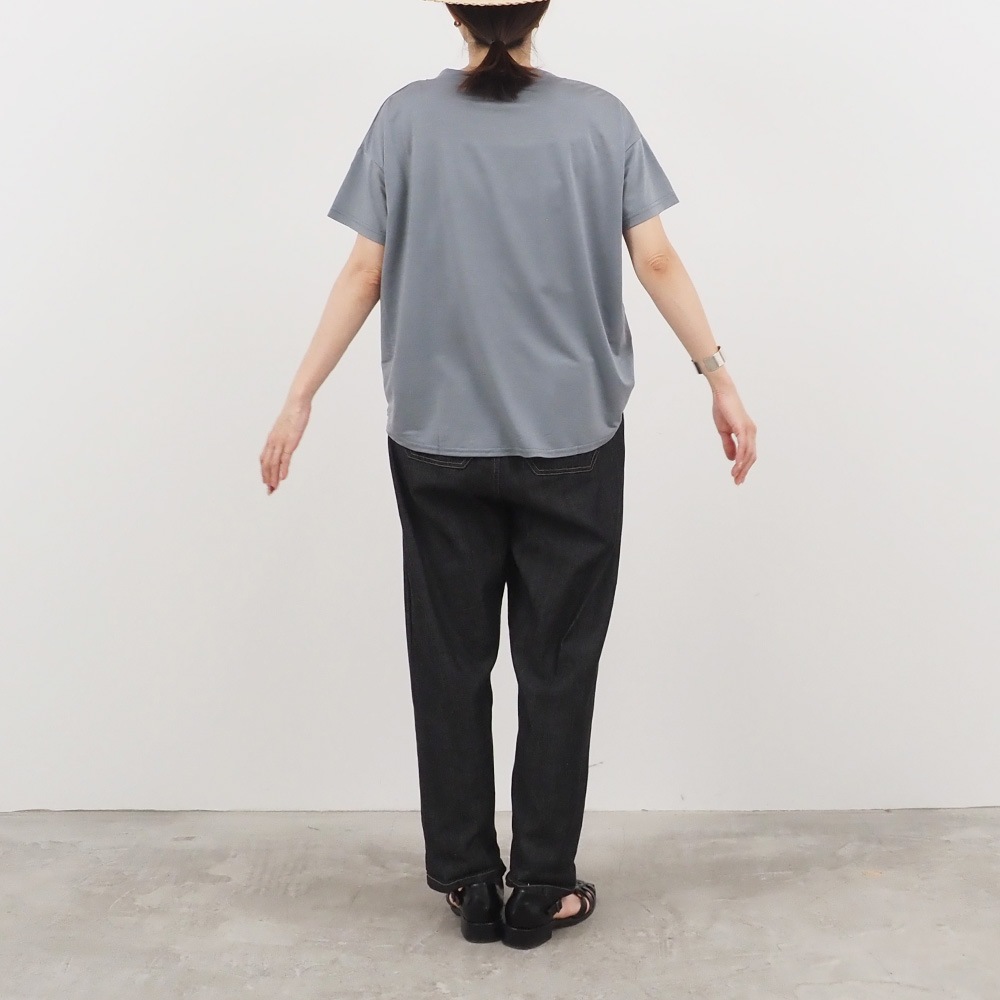 NARU(ナル) マイクロライクアウーヴン クルーネックT 667200