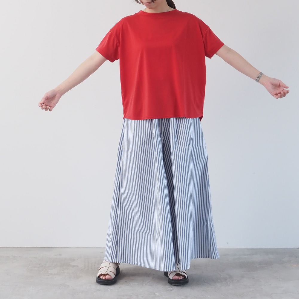 NARU(ナル) マイクロライクアウーヴン クルーネックT 667200