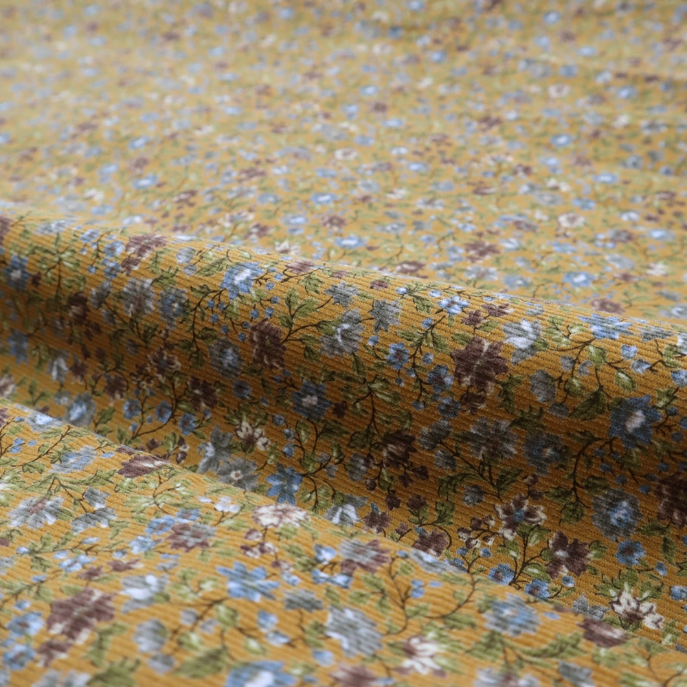 NARU(ナル) 21コーデュロイ小花柄 ジャンパースカート 666801