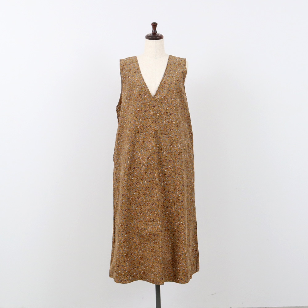 NARU(ナル) 21コーデュロイ小花柄 ジャンパースカート 666801 | 残り