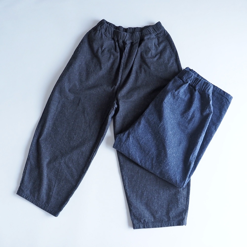 NARU(ナル) コットンシルクブーレットノイルデニム エッグパンツ 6708421