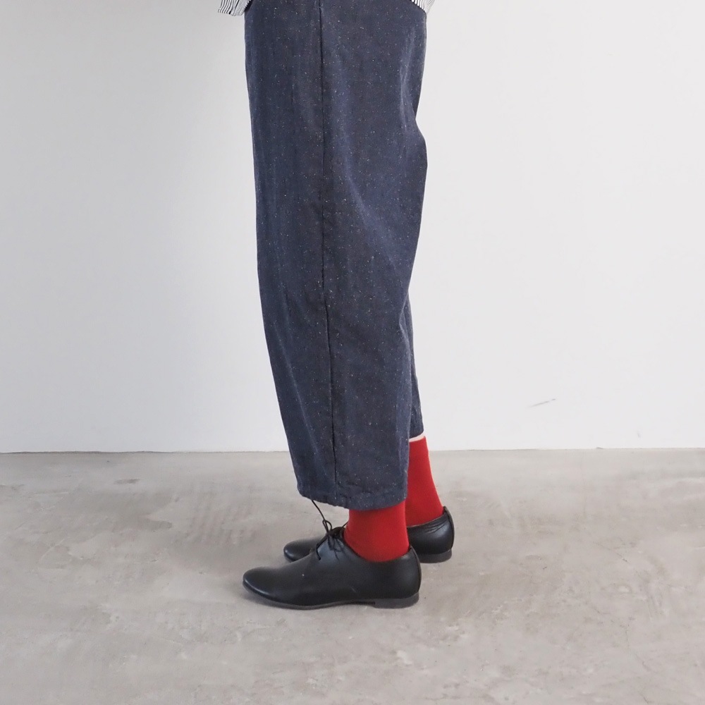 NARU(ナル) コットンシルクブーレットノイルデニム エッグパンツ 6708421