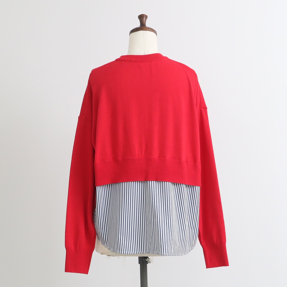 NARU(ナル) 綿レーヨンシルク コンビネーションカーディガン 670701