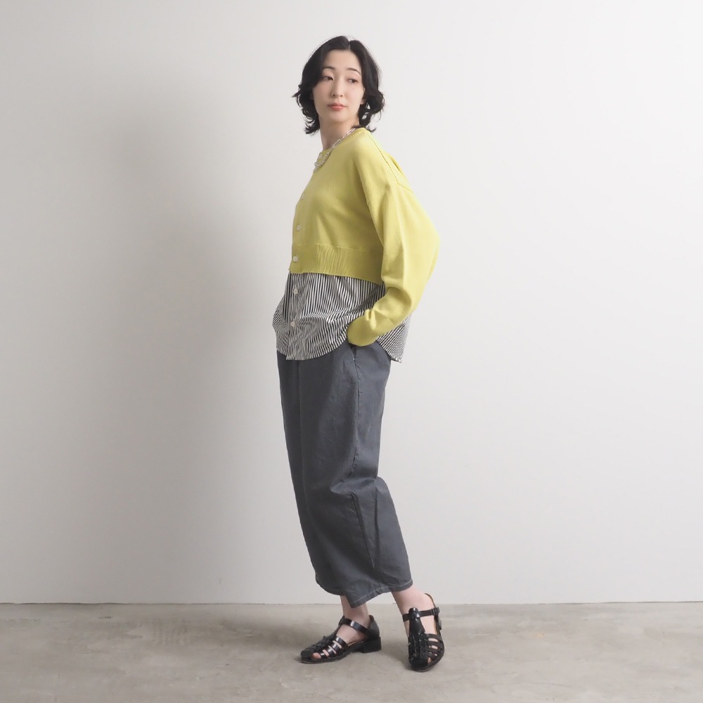 NARU(ナル) 綿レーヨンシルク コンビネーションカーディガン 670701