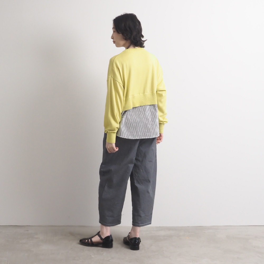 NARU(ナル) 綿レーヨンシルク コンビネーションカーディガン 670701