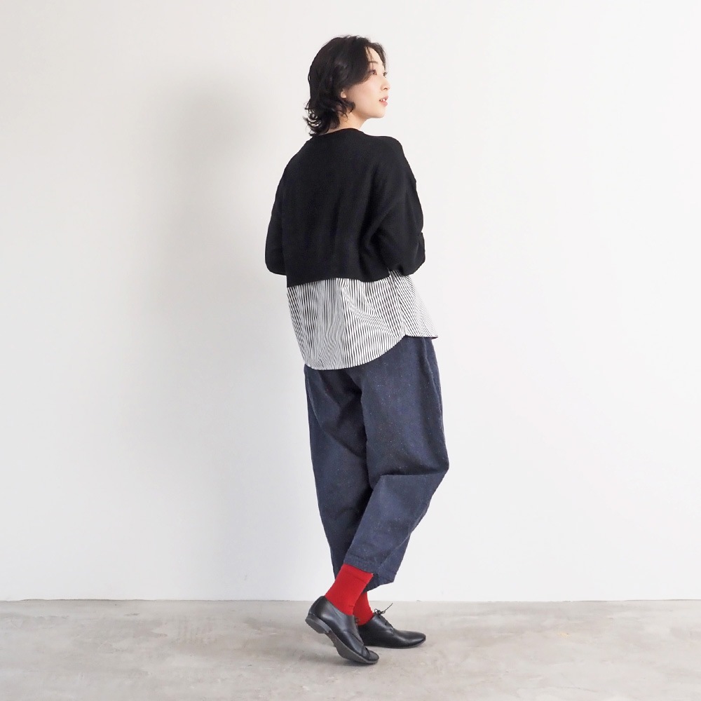 NARU(ナル) 綿レーヨンシルク コンビネーションカーディガン 670701