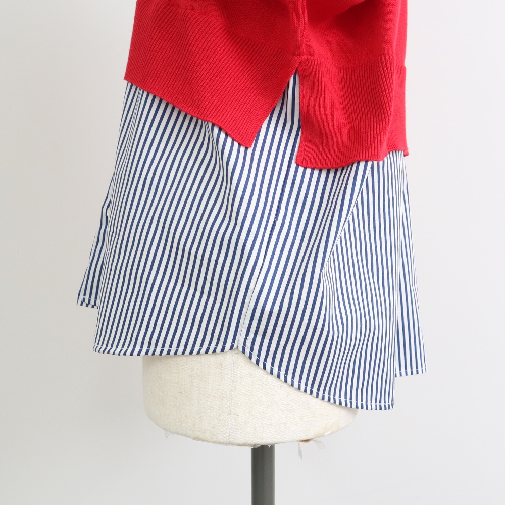 NARU(ナル) 綿レーヨンシルク コンビネーションカーディガン 670701