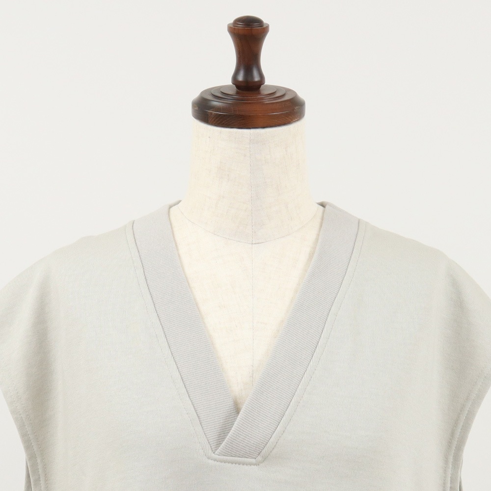 NARU(ナル) ウール混裏毛Vネックベスト 659004