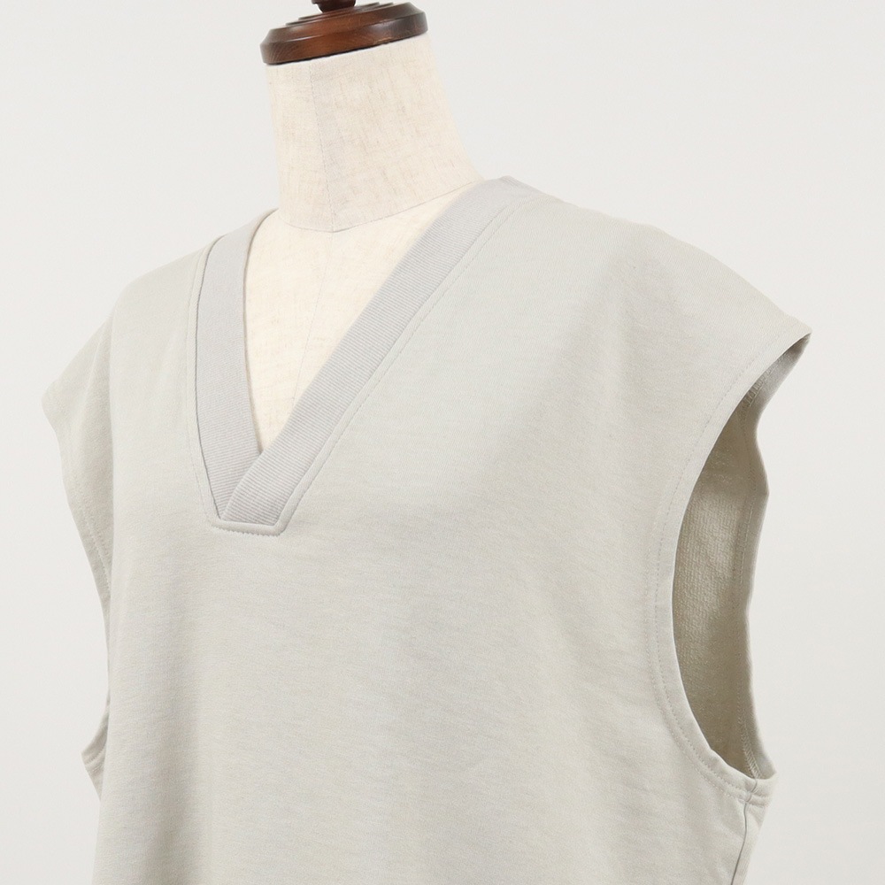 NARU(ナル) ウール混裏毛Vネックベスト 659004