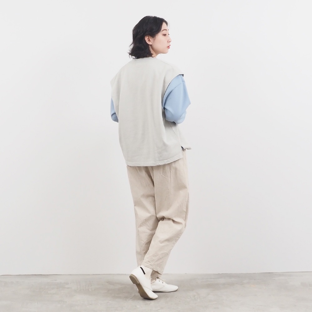 NARU(ナル) ウール混裏毛Vネックベスト 659004