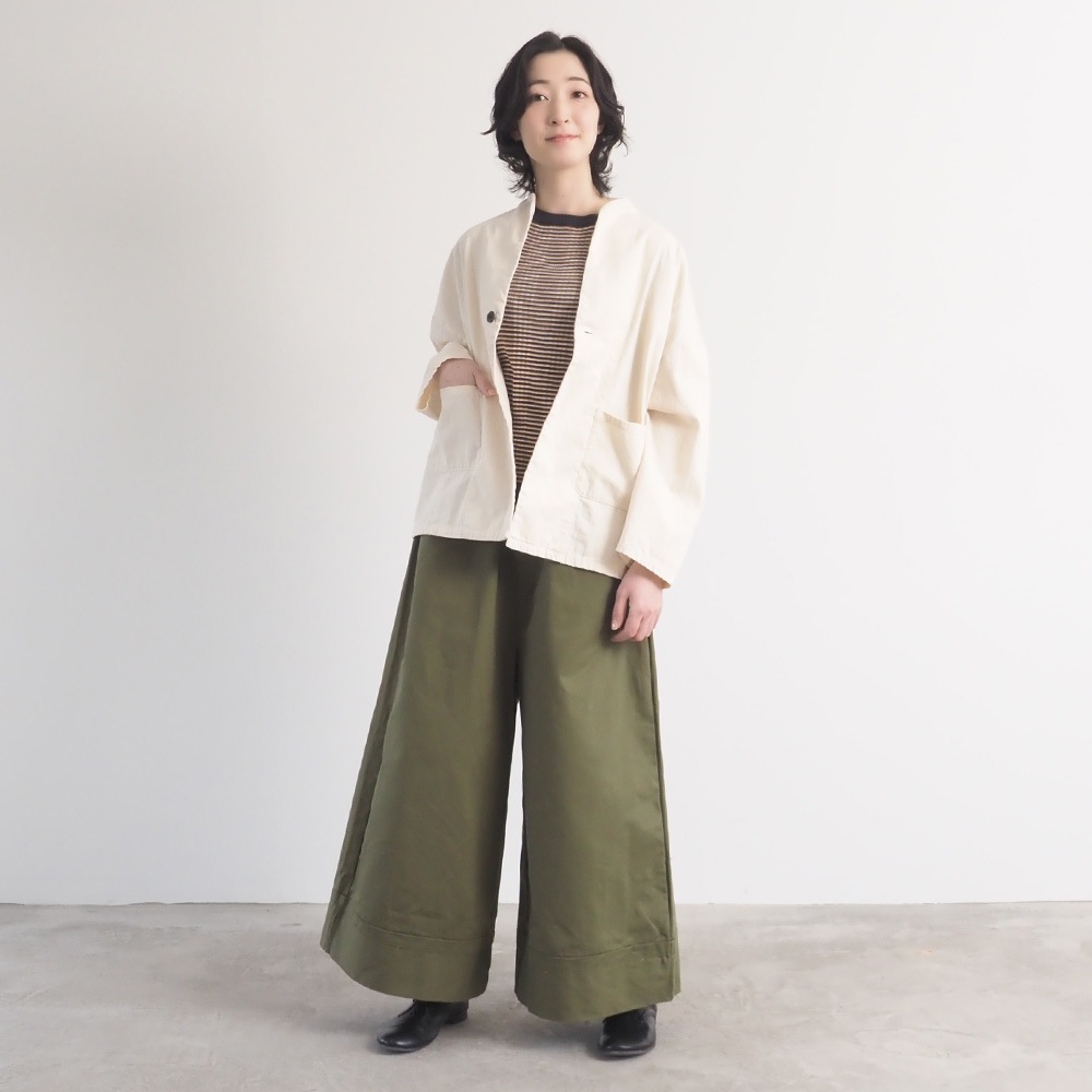 NARU(ナル) 定番チノクロス超撥水 ノッポバギーパンツ 6708161