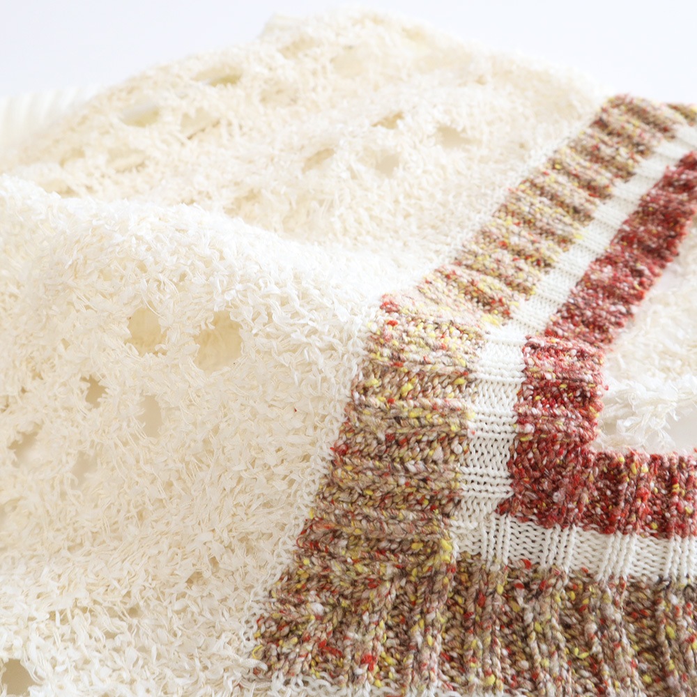 NARU(ナル) ペーパーヤーン透かしケーブルチルデンニット 661401